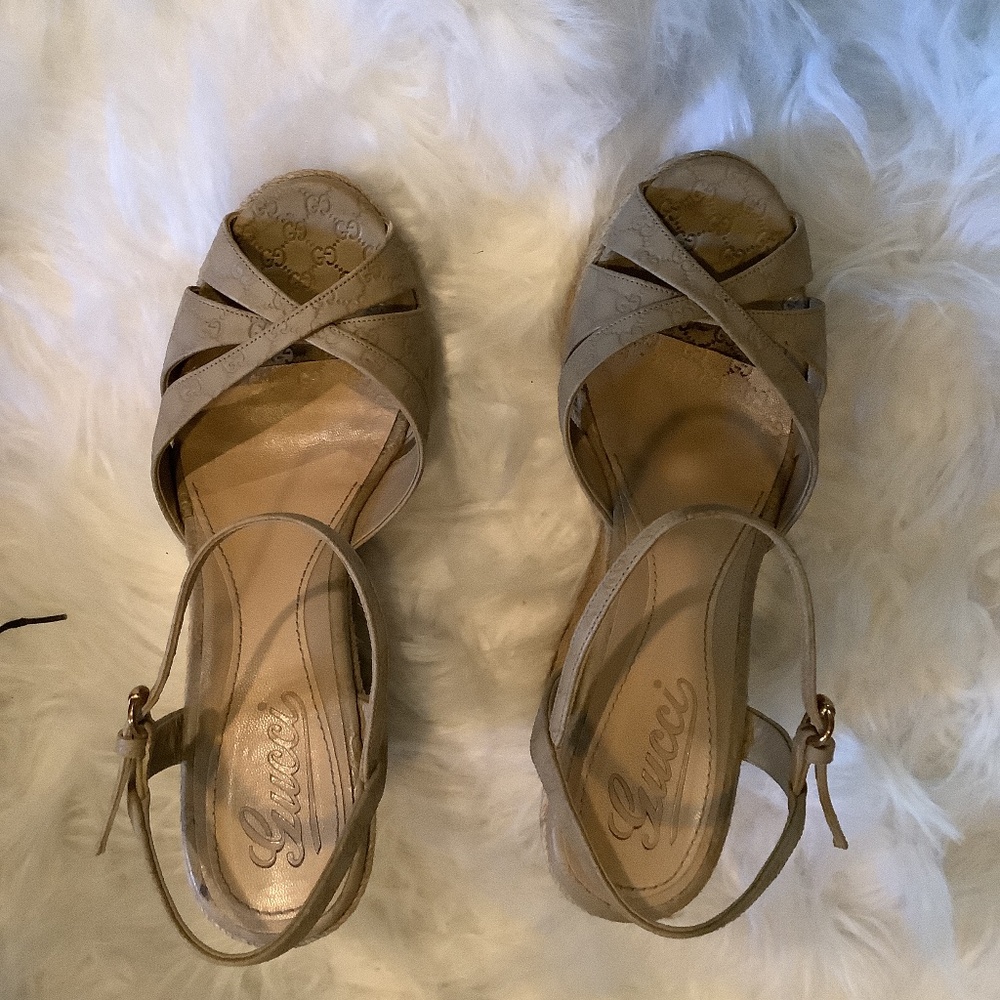 Gucci espadrille wedge